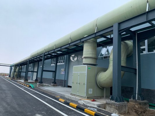 廢氣處理工程前置風機及外管、管廊架